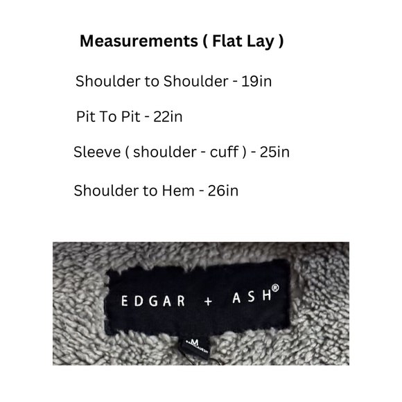 Edgar & Ash Pullover Half-Zip Fleece Sweater Men's Sz: M / Outdoor Performance - Picture 2 of 8